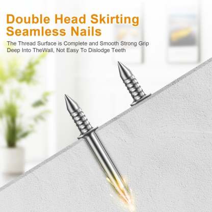 Double-Headed Skirting Thread Seamless Nail Non Marking