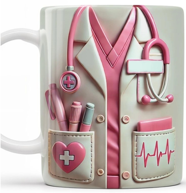 Medical Appreciation Design With Stethoscope - Personalized Coffee Mug - Gift For Medical Professionals