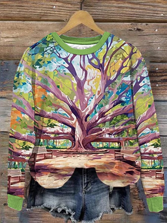 Women's Maui Strong Wildfire Relief Print Sweatshirt