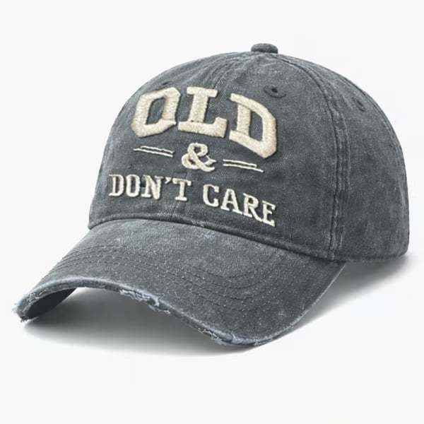 🔥Vintage Distressed"OLD & DON'T CARE"Cap