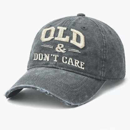 🔥Vintage Distressed"OLD & DON'T CARE"Cap