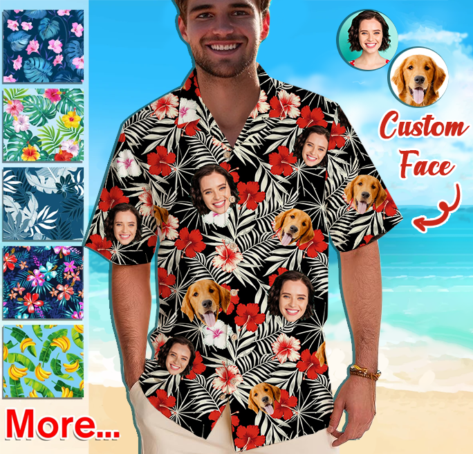 Custom face Hawaiian Shirt with Photo