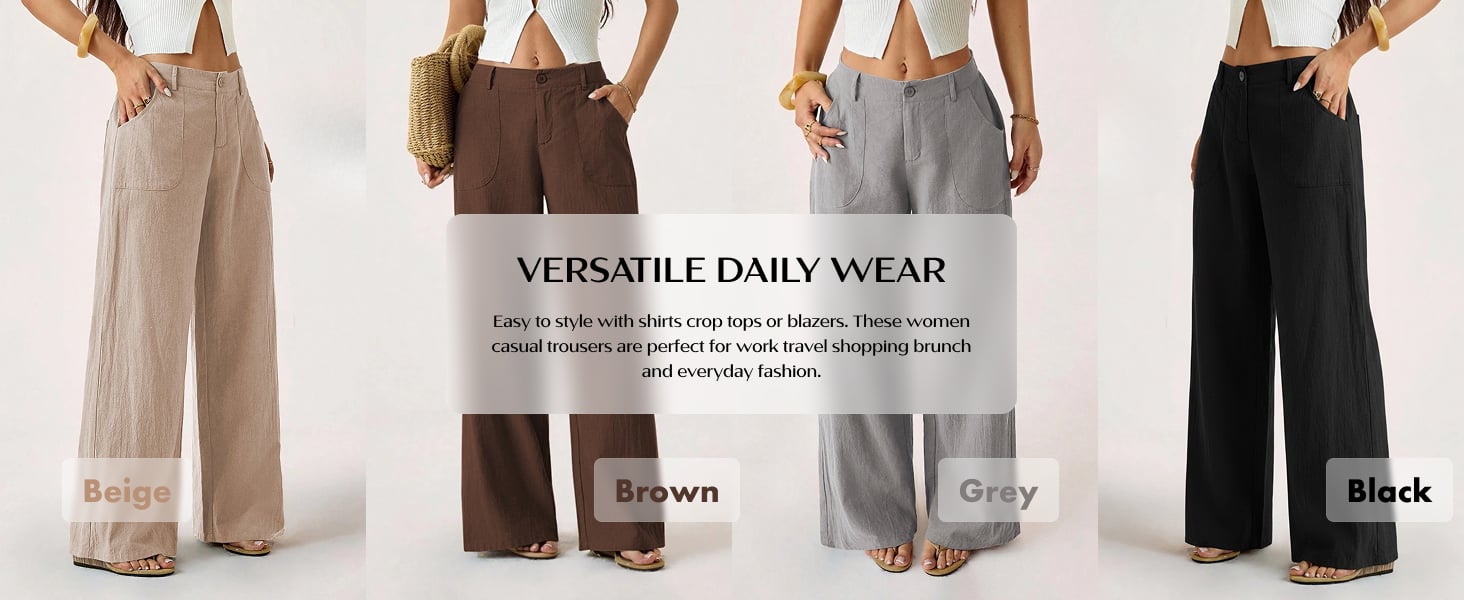 wide leg trousers women