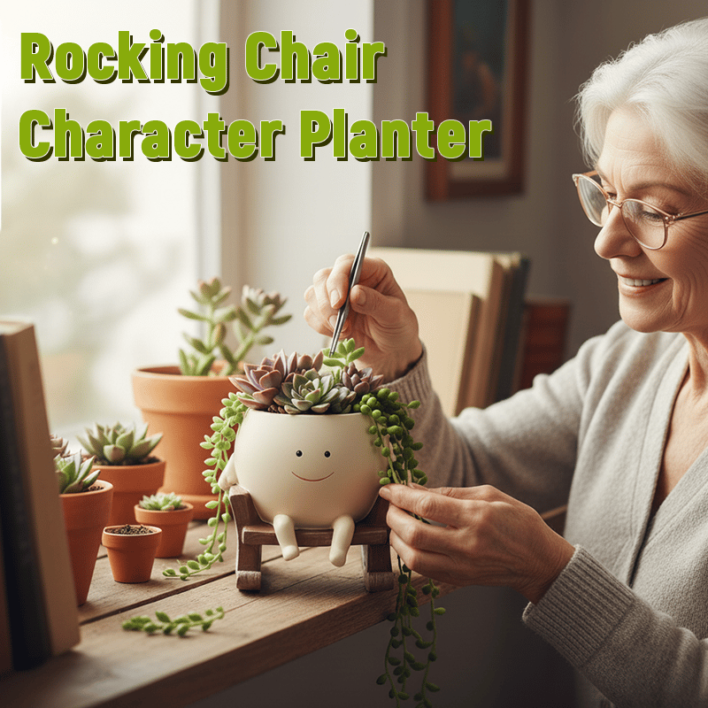 Rocking Chair Character Planter