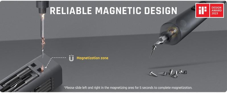 Product Introduction of Fanttik E1 MAX 3.7V Mini Electric Screwdriver 50-in-1 Magnetic Bits 5/32