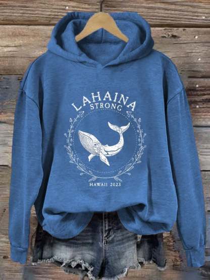 Women's Maui Humpback Whale Casual Hoodie