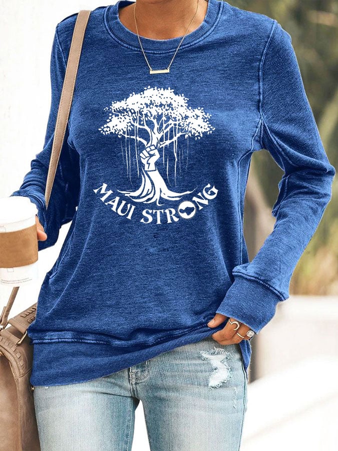 Women's Maui Printed Sweatshirt