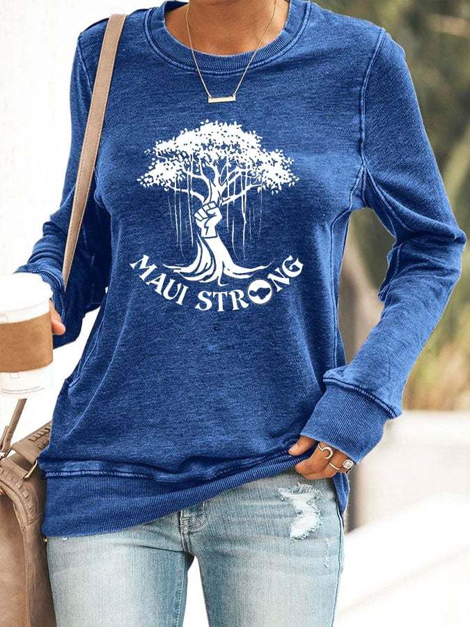 Women's Maui Printed Sweatshirt