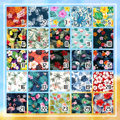 Personalized Photo Hawaii Shirt Floral seamless pattern