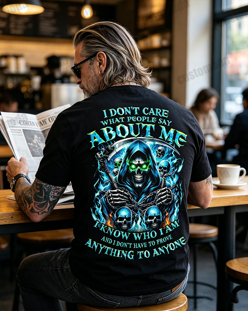 I Don't Care What People Say About Me Custom Year T-shirt