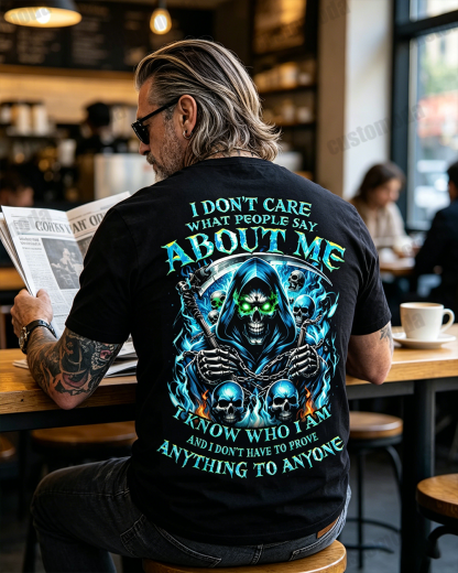 I Don't Care What People Say About Me Custom Year T-shirt