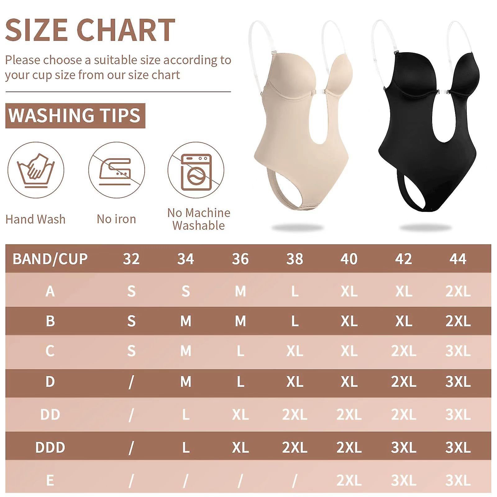 Backless Plunge Shapewear Strapless Bodysuit Shaper For No Back Dress