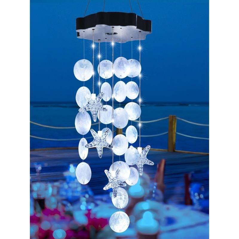 🎁Last Day 49% OFF - 🌈 ✨ Solar-Powered Seashell Wind Chime Light