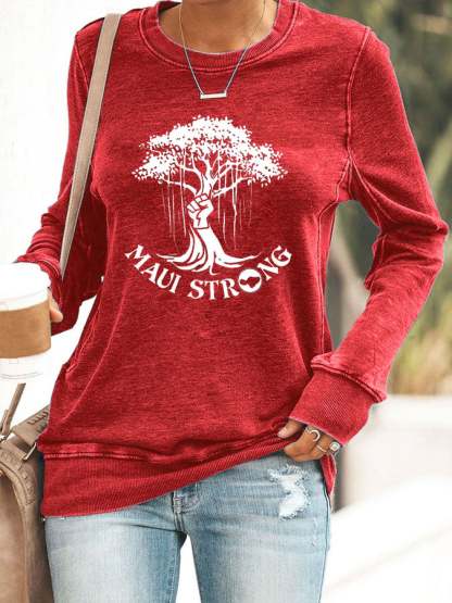 Women's Maui Printed Sweatshirt