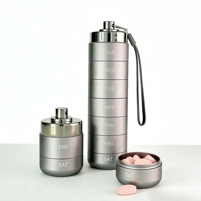 🔥Metal Travel Pill Organizer