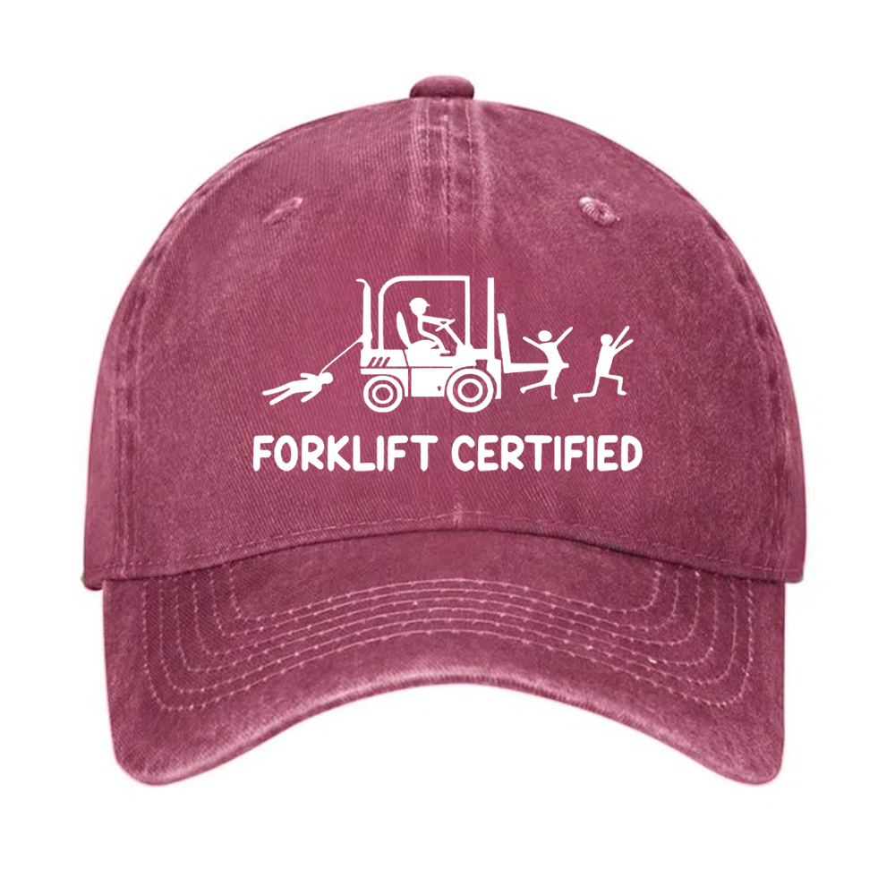Forklift Certified Funny Warehouse Worker Hat