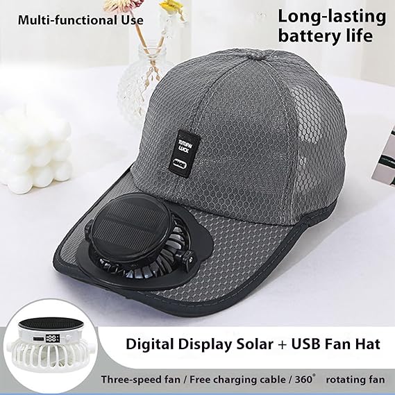 🔥Solar Rechargeable Peak Cap🧢