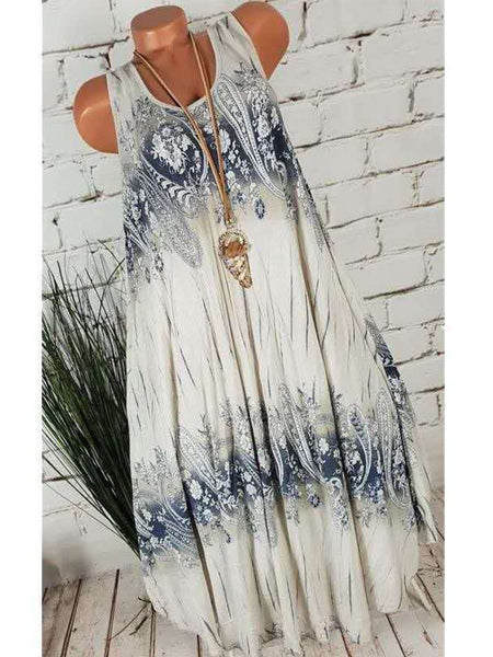 Sleeveless Cotton Casual Summer Dresses for Women