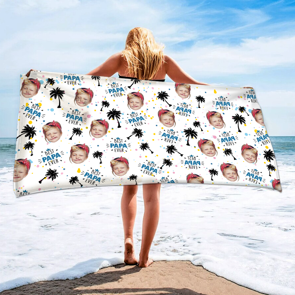 Personalized Sea Summer Beach Towels, Custom Photo And Kids Gifts, Summer Towels