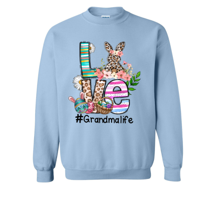 Love Grandma Life Easter Sweatshirt