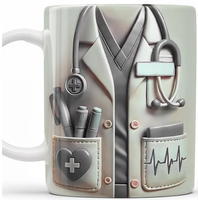 Medical Appreciation Design With Stethoscope - Personalized Coffee Mug - Gift For Medical Professionals