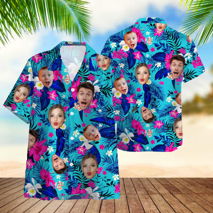 Personalized Hawaiian Shirt with Face,Custom Hawaiian Shirt