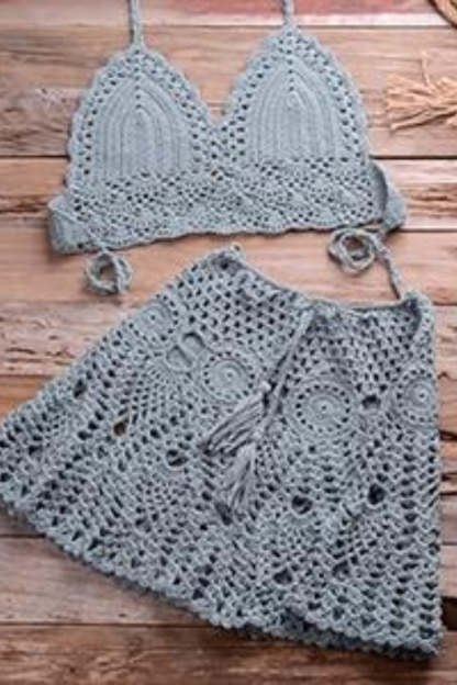 Crochet Two Pieces Swimsuit