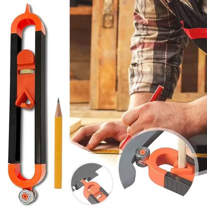 Contour Gauge Scribe Tool with Lock and Pencil
