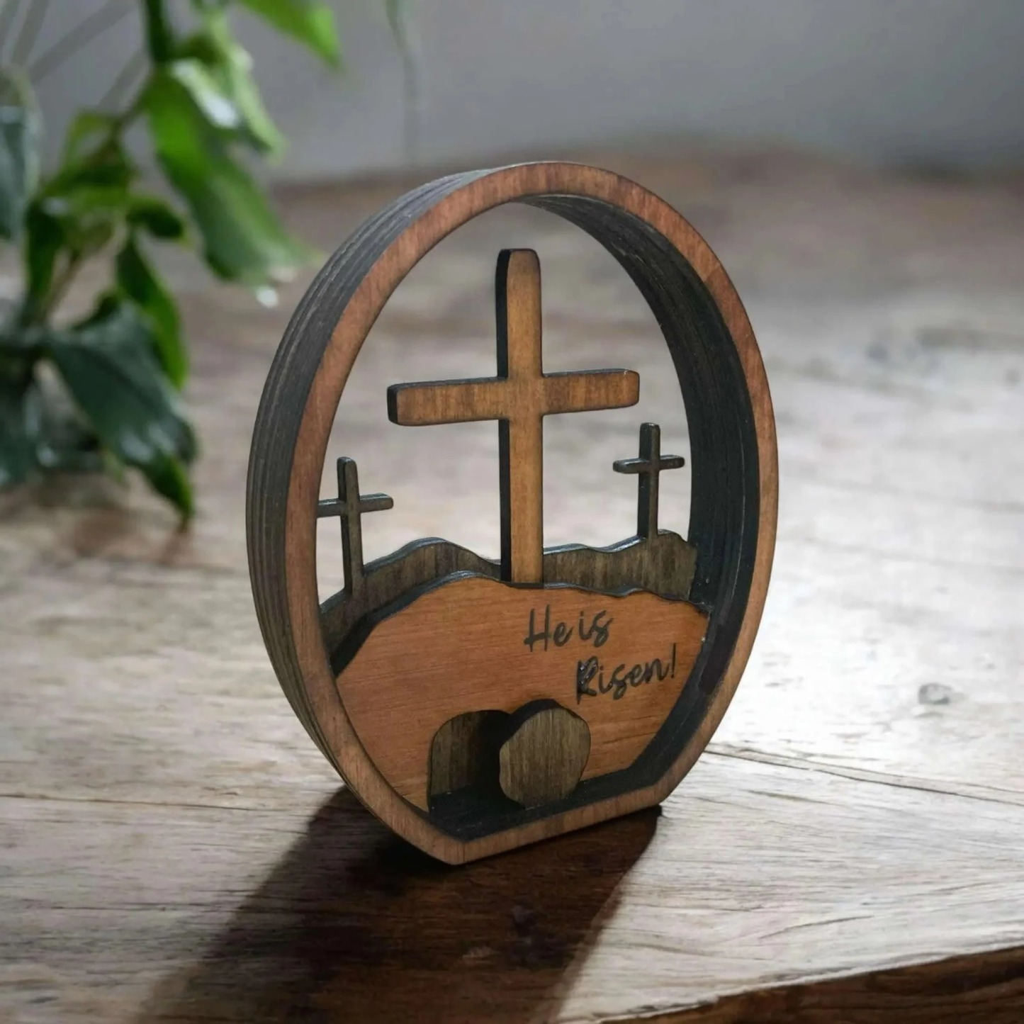 ️100% Handmade Resurrected Tomb Wood Egg Decor