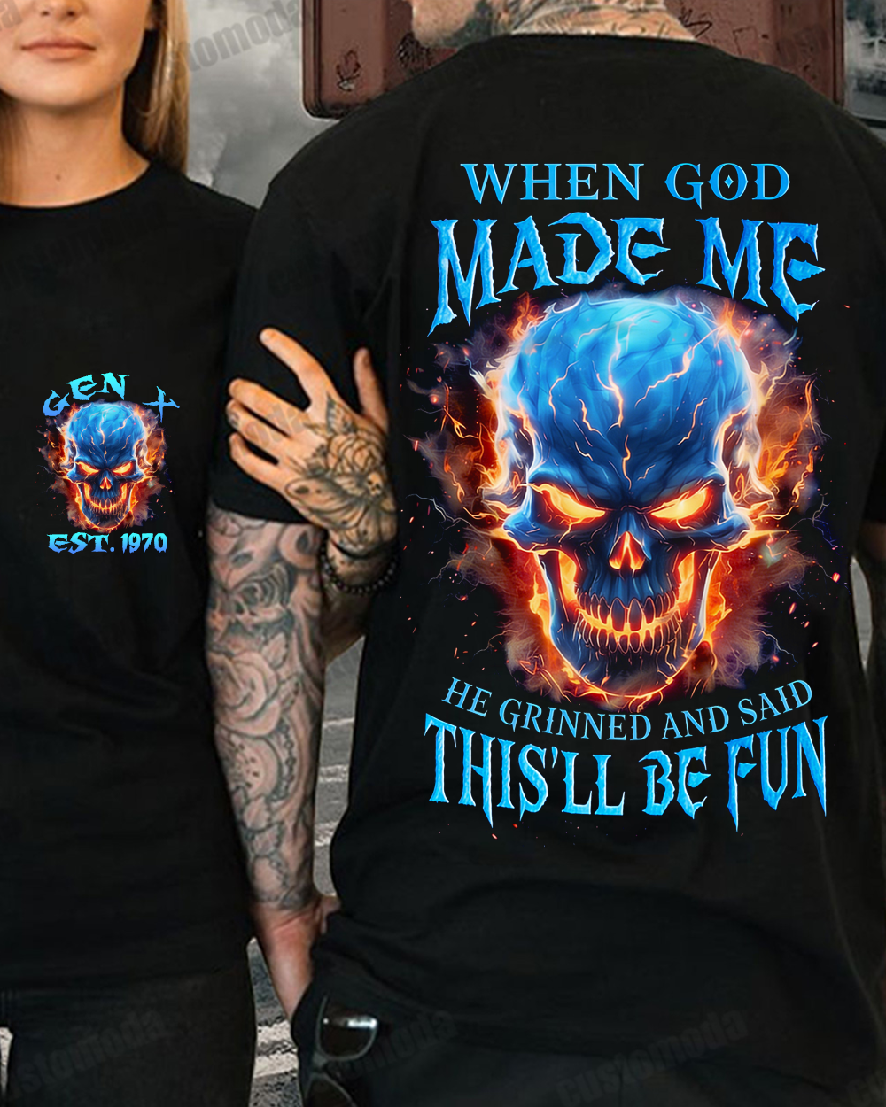 When God Made Me He Grinned And Said This'll Be Fun Custom Year Sweatshirt/T-shirt/Hoodie