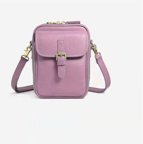 🔥LAST DAY 49% OFF- Crossbody Leather Bag - Brown / 20.5 x 15 x 6.5 cm