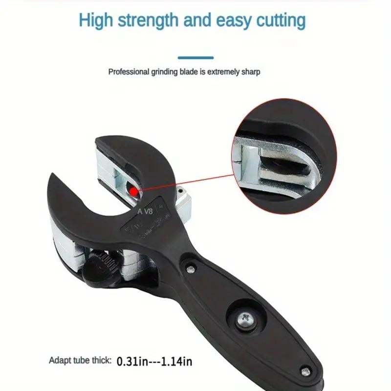 Ratchet-type Pipe Cutter, One-hand Fast Pipe Cutting Tool, for Cutting 5/16-1-1/8 inch Stainless Steel Copper Aluminium