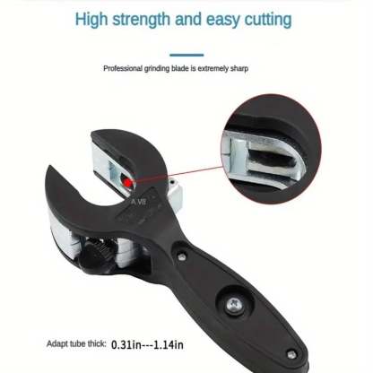 Ratchet-type Pipe Cutter, One-hand Fast Pipe Cutting Tool, for Cutting 5/16-1-1/8 inch Stainless Steel Copper Aluminium