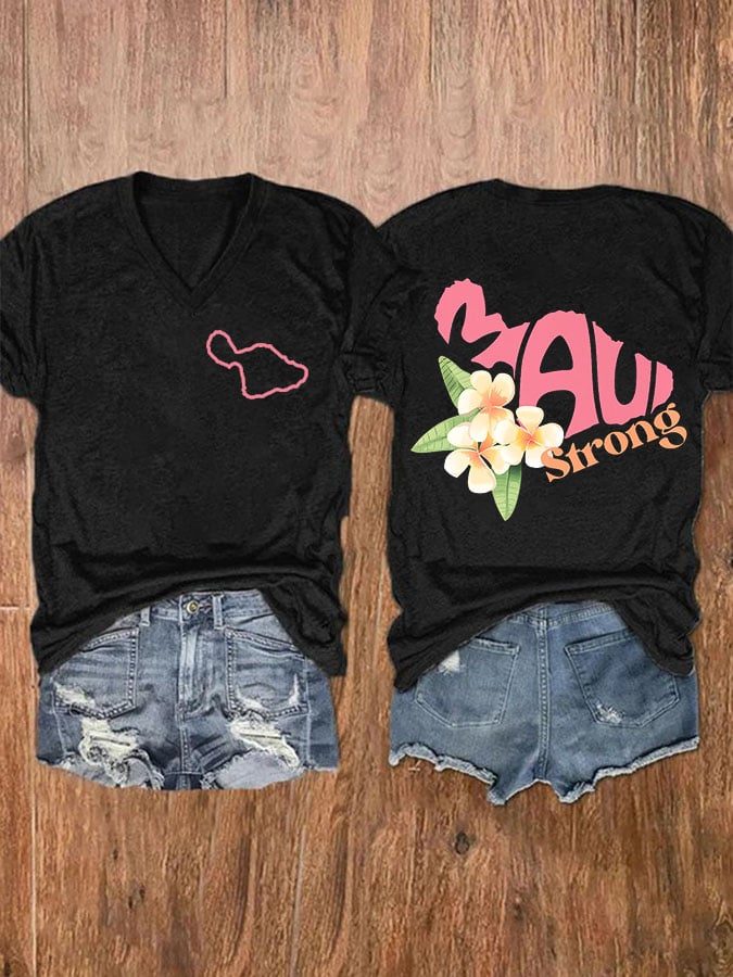 Women's Maui Strong Print T-Shirt