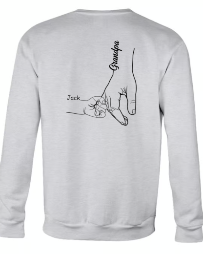 Personalized Grandpa Hand With Grandkids Father's Day 2024