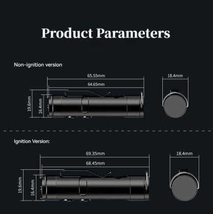 🔦Pocket Rechargeable EDC Flashlight:  Mini Keychain Light