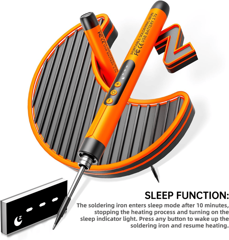 🌡️ Adjustable Temperature Soldering Iron – LCD Screen DIY Kit with Organizer Box ✨ - Grey