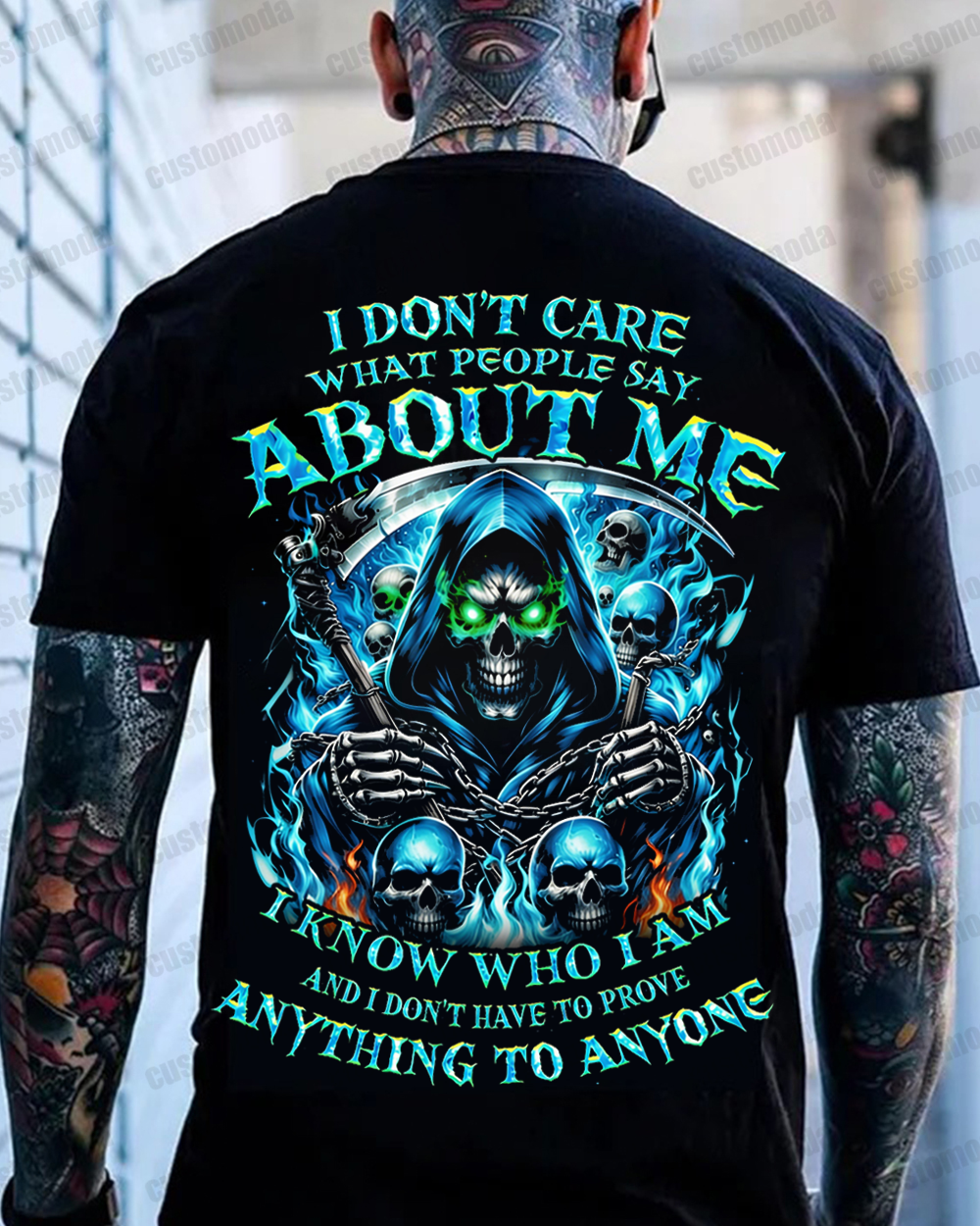I Don't Care What People Say About Me Custom Year T-shirt