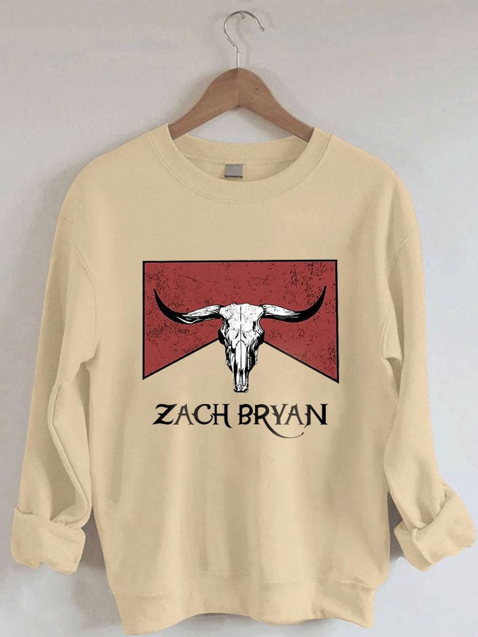 Women's Zach Bryan Print Sweatshirt