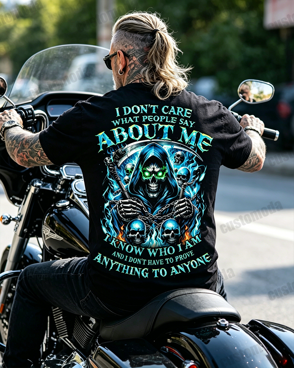 I Don't Care What People Say About Me Custom Year T-shirt
