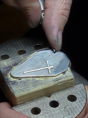 ️100% Handmade Silver Cross Healing Heart