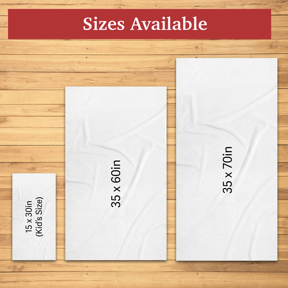 Beach Towel For Grandma, Beach Love Gift For Grandma Beach Buddies And Kids, Summer Beach Towel