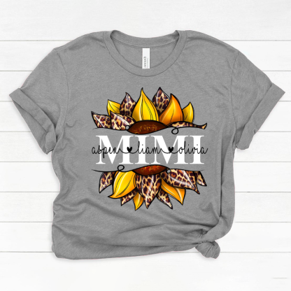 Leopard Yellow Sunflower Mimi And Kids CL01 Classic Canvas