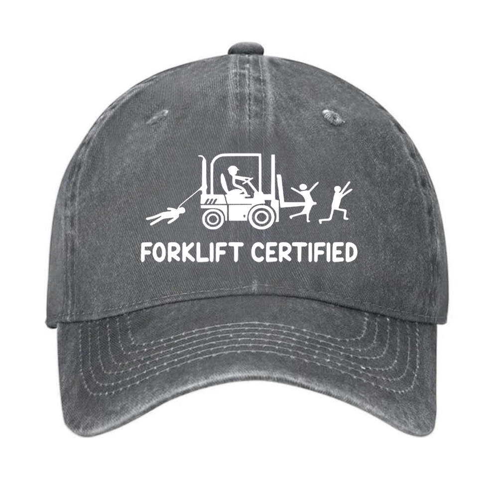 Forklift Certified Funny Warehouse Worker Hat