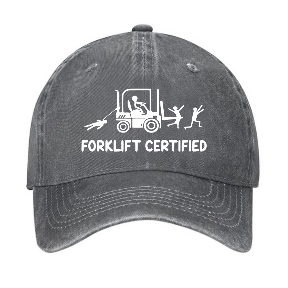 Forklift Certified Funny Warehouse Worker Hat