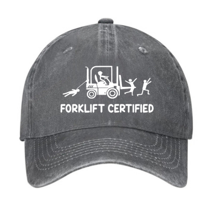 Forklift Certified Funny Warehouse Worker Hat