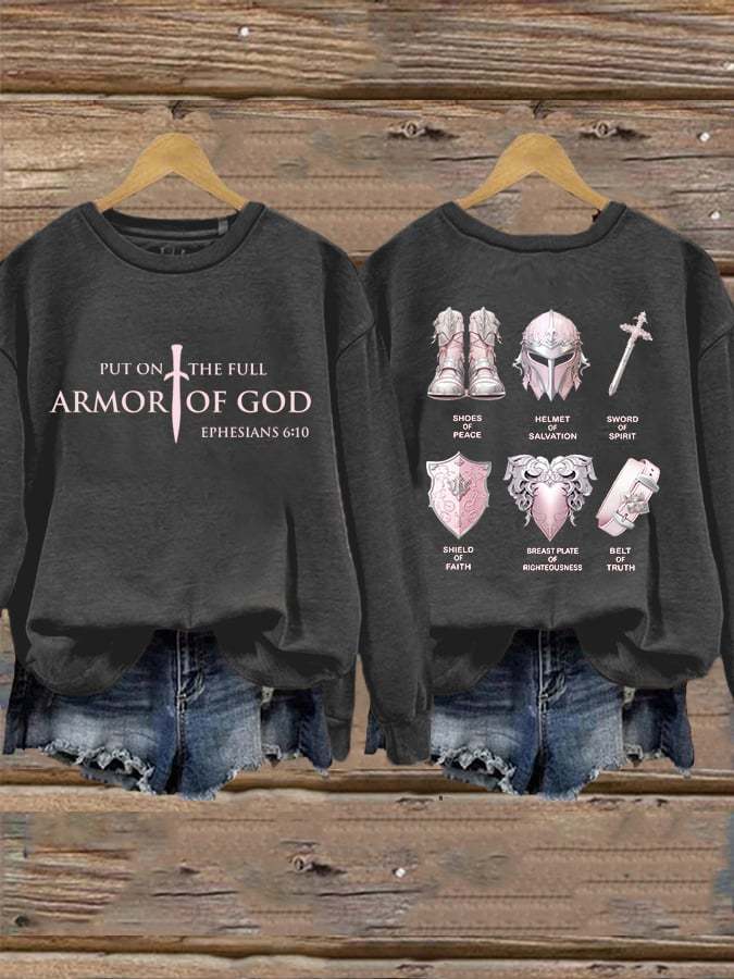 Women's Put On The Full Armor Of God Casual Sweatshirt