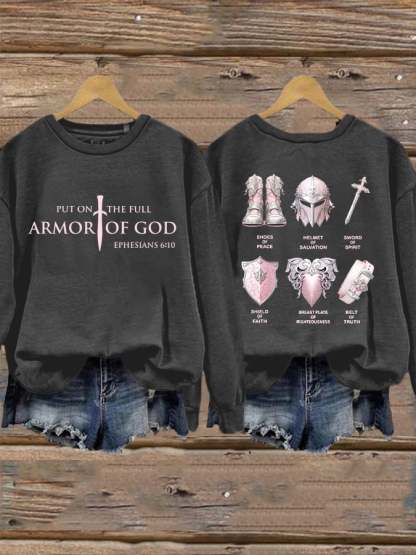 Women's Put On The Full Armor Of God Casual Sweatshirt
