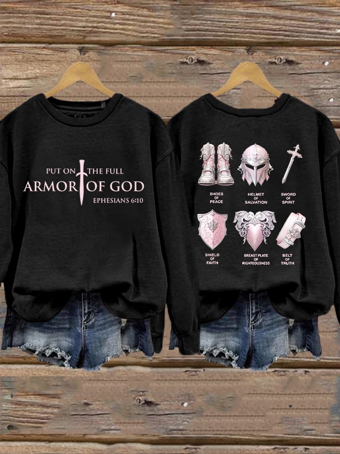 Women's Put On The Full Armor Of God Casual Sweatshirt