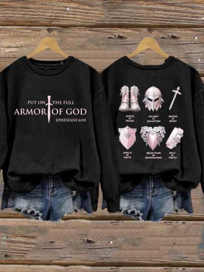 Women's Put On The Full Armor Of God Casual Sweatshirt